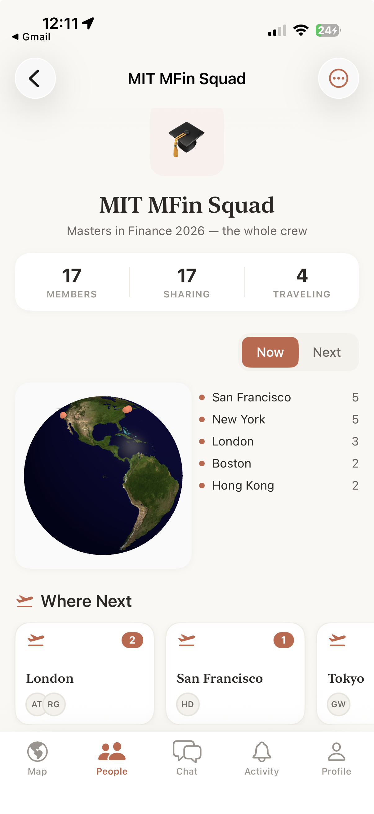 HiAgain app home screen